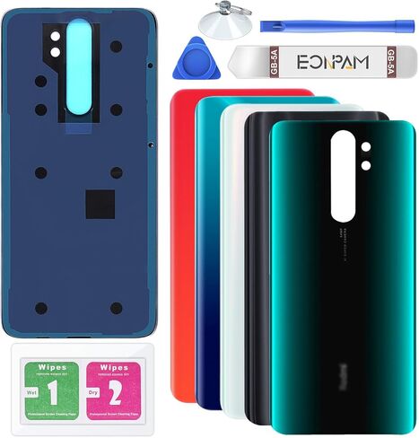 Back Glass Replacement for Xiaomi Redmi Note 8 Pro Back Cover Rear Housing Repair Tool Kit Genuine Rear Glass (Blue) in Saudi Arabia