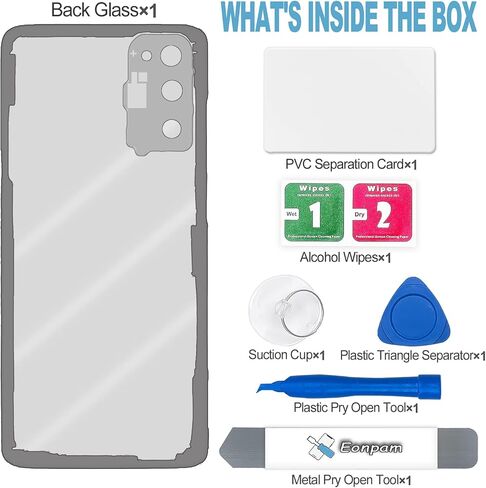 Back Glass Replacement for Xiaomi Redmi Note 8 Pro Back Cover Rear Housing Repair Tool Kit Genuine Rear Glass (Blue) in Saudi Arabia