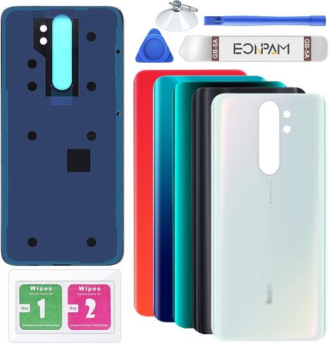 Back Glass Replacement for Xiaomi Redmi Note 8 Pro Back Cover Rear Housing Repair Tool Kit Genuine Rear Glass (Blue) in Saudi Arabia