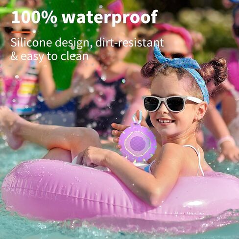 HEYSONG Bluetooth Shower Speaker, IP67 Waterproof, Portable, Clear Sound in Kuwait