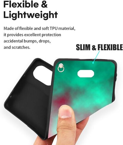 Flexible TPU Case for Artia P600, ANS Artia P600 5G Case with Wrist Strap | Crossbody Lanyard Hands Free | Floral Multi-Colored Art Wavy Painting Printed Soft Slim Gel | ArtiaP600 Phone Cover in Saudi Arabia