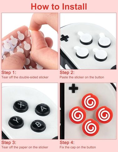 مجموعة أغطية زر Jusy Cross D-Pad ، متوافقة مع Nintendo Switch/OLED ، Star 3D Sixy Silicone Buttons Cover Cover Cover Cover ، Black/Purple in Kuwait