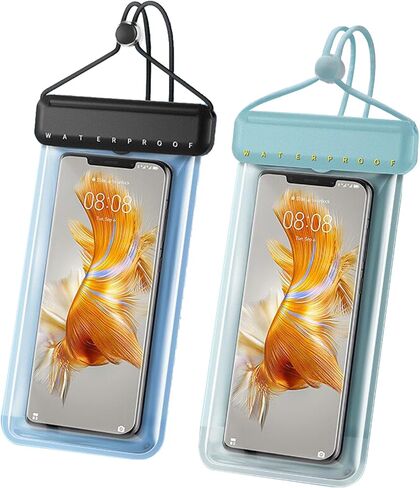 [2 حزمة حقيبة هاتف مقاومة للماء ， IPX8 PRINCE PRINCE PRINCE PROFT BAC LAG لـ iPhone 15 14 13 12 11 XS XR X PRO MAX بالإضافة in Kuwait