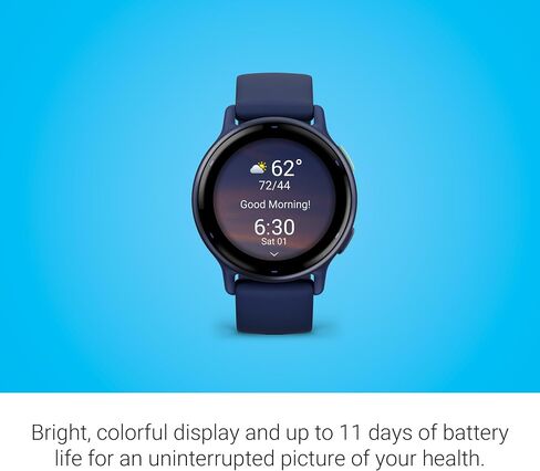 Garmin vívoactive 5, Health and Fitness GPS Smartwatch, AMOLED Display, Up to 11 Days of Battery (Renewed) (Ivory) in Saudi Arabia