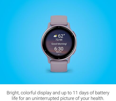Garmin vívoactive 5, Health and Fitness GPS Smartwatch, AMOLED Display, Up to 11 Days of Battery (Renewed) (Ivory) in Saudi Arabia
