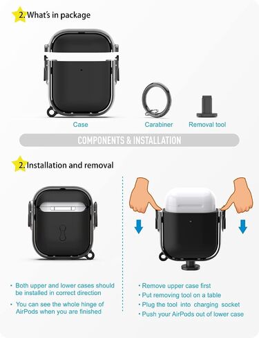 لحالة Airpod Pro 2 ، Airpods Pro Case مع Lock ، Airpods Pro 2 Case for Women Men (Rose) in Saudi Arabia