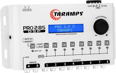 Taramps Pro 2.8S Black - 8-Way Audio Processor Equalizer in Saudi Arabia