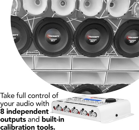 Taramps Pro 2.8S Black - 8-Way Audio Processor Equalizer in Saudi Arabia