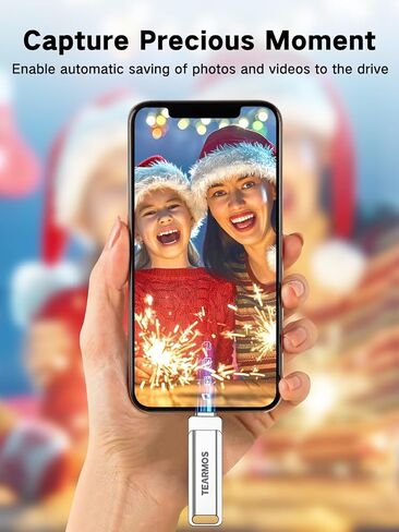 512GB Flash Drive Intended for iPhone iPad, Memory Stick Storage for Photos and Videos Backup, Compatible with iPhone iPad Android PC, Plug and Play, No Application Required (Metal Silver) in Saudi Arabia