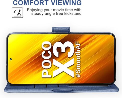 حالة الهاتف ASUWISH ل Xiaomi Poco X3 Pro/PoCox3 NFC/POCO X3 محفظة مع حامي شاشة زجاجية مزقف ، in Saudi Arabia
