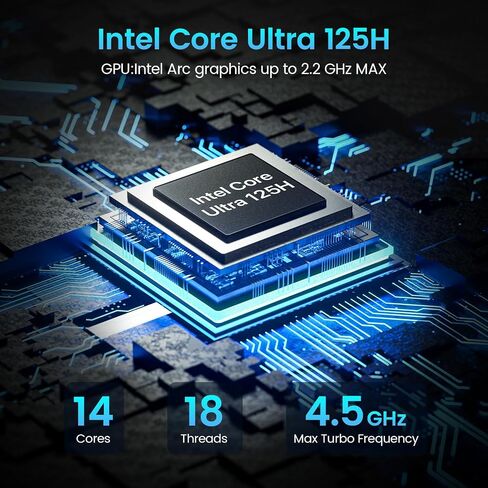 PELADN WO4 Mini PC,AMD Ryzen 9 6900HX (8C/16T up to 4.9Ghz), 32GB DDR5 4800MHz, 1TB NVME SSD Desktop Computer, Triple Output/WiFi6/BT5.2/DP1.4/HD2.0/USB4.0/OS11 Pro for Gaming/Office/Home in Saudi Arabia