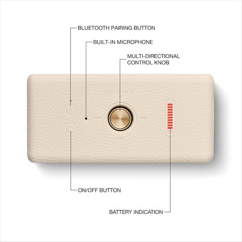 Marshall Emberton III Portable Bluetooth Speaker - Cream in Saudi Arabia