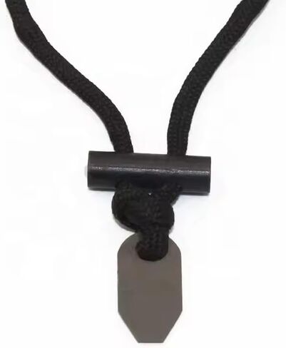 Outdoor Fire Starter Necklace – Emergency Survival Tool with Ferro Rod, Ceramic Striker & Paracord Lanyard in Kuwait