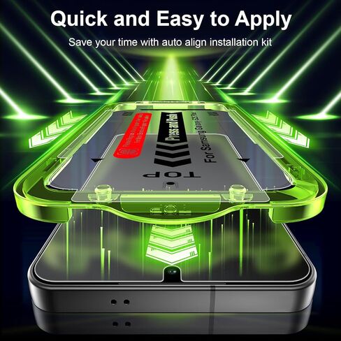 Esanik for S25 Ultra Anti Reflective Screen Protector, Anti-Glare & Fingerprint Unlock Compatible, Matte PET Film [Non-Glass], Auto-alignment Frame, Anti-Fingerprint, Smooth as Silk, 2+2 Pack in Saudi Arabia