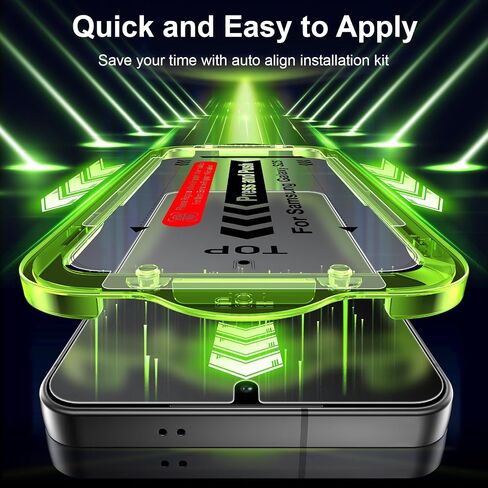 Esanik for S25 Ultra Anti Reflective Screen Protector, Anti-Glare & Fingerprint Unlock Compatible, Matte PET Film [Non-Glass], Auto-alignment Frame, Anti-Fingerprint, Smooth as Silk, 2+2 Pack in Saudi Arabia