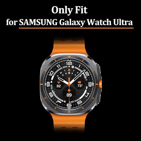 فينيوسيكي تتوافق الفرقة المعدنية مع Samsung Galaxy Watch Ultra 47mm ELT ، حزام رابط من الفولاذ المقاوم للصدأ 22 مم مع علبة مصد واقي TPU لـ Samsung Galaxy Watch 7 Ultra Only in Kuwait