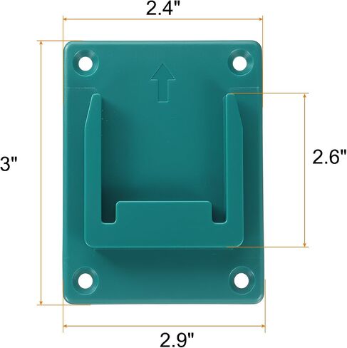 HARFINGTON 5pcs Battery Holder Wall Mount Dock Rack Tool Holder for 14.4/18V Battery,Black in Saudi Arabia