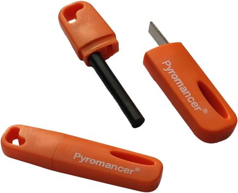 2Packs Ferro Rod Fire Starter for Camping, Ferrocerium Flint and Striker Survival Kit in Saudi Arabia