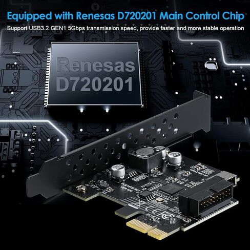 USB 3.2 GEN1 Type-e (A Key) Front Panel Header (to Type-C Front Panel Header) 5 Gbps +USB 3.0 20-pin Connector PCI-E 1X Express Card for Motherboard in Kuwait
