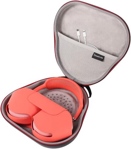 حافظة صلبة من Smatree لأجهزة Apple AirPods Max تدعم وضع النوم، حقيبة حمل للسفر لملحقات سماعات Airpod Max، حقيبة تخزين واقية محمولة in Saudi Arabia