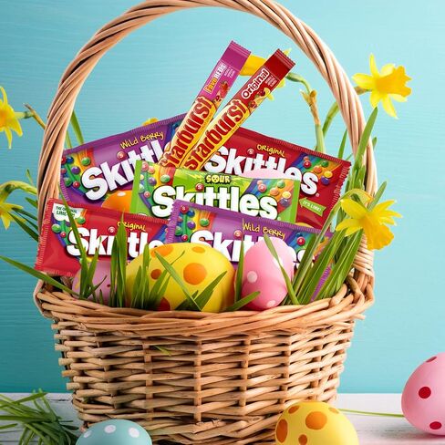 SKITTLES & STARBURST Variety Pack Full Size Chewy Candy Assortment, 62.79 oz, 30 Count in Saudi Arabia