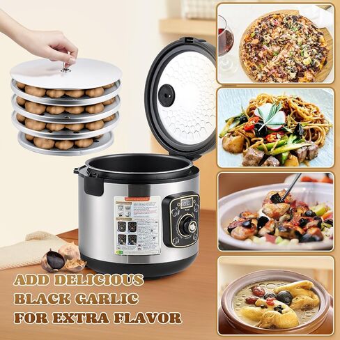 Moongiantgo 8L Black Garlic Fermenter Garlic Fermenting Machine, Easy One-Button Operation Automatic Intelligent Large Capacity Black Garlic Maker with Precise Time Control for 6-16 Days, 110V (8L) in Saudi Arabia