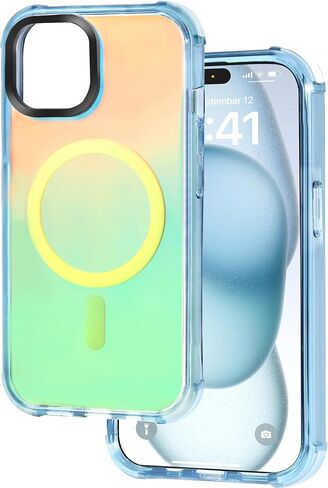 Magnetic for iPhone 15 Case Drop Resistant Matte Skin Feeling Back Cover Shockproof Slim Fit for iPhone 15 Phone Case，Matte Black in Kuwait