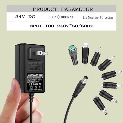 100V-240V to 12V 3A AC/DC Switching Power Supply Adapter with 8 Selectable Adapter DC Plugs (12V3A) in Saudi Arabia
