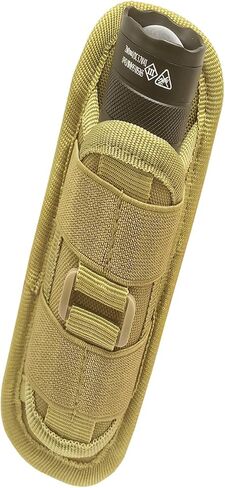 Flashlight Pouch Molle Flashlight Holder for Duty Belt Flashlight Holster with 360°Rotatable Clip in Saudi Arabia
