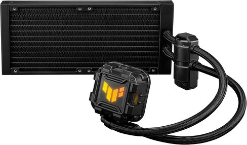 ASUS Prime LC ARGB LCD All-in-one CPU Liquid Cooler with Sharp Screen showcasing CPU & GPU Information with Different Background, high-Performance Pump Armed with Robust Motor, Daisy-chainable Fans in Kuwait