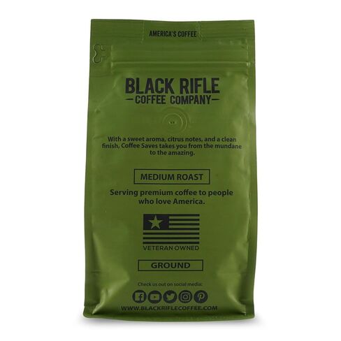 Black Rifle Coffee Company AK Espresso, Medium Roast Ground Coffee, 12 OZ Bag in Saudi Arabia