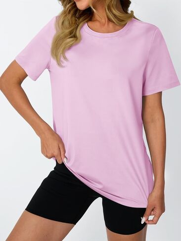 AUTOMET Women's Workout Tops Short Sleeve Gym Shirts Summer Athletic Yoga Tshirts Loose Fit Casual Clothes 2025 in Saudi Arabia