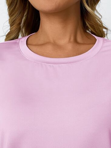 AUTOMET Women's Workout Tops Short Sleeve Gym Shirts Summer Athletic Yoga Tshirts Loose Fit Casual Clothes 2025 in Saudi Arabia