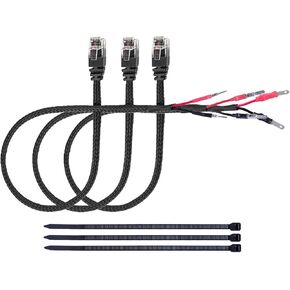 Xislet 24" Radar Detector Hardwire Power Cord Mirror Wire Plug Tap Compatible with Escort Valentine One Uniden Beltronics with Inline Fuse Mount RJ11 - Set of 3