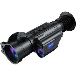 Sytong 384x288 نطاق بندقية حرارية أحادية النطاق مع Laser Rangefinder 1300 ياردة 50 هرتز 12um LRF 35Lens 8x Zoom لمشاهدة ليلة الصيد مع حاسبة الباليستية OLED صورة/فيديو