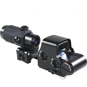 558 Holographic Sight Red Green Dot Reflex Scope with G33 3X Magnifier Quick Release Mount