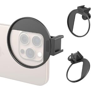 SmallRig Universal 67mm Threaded Filter Adapter for Phone Photography, Compatible with 67mm Threaded Filters & LED Lights, Built-in Cold Shoe Mount -5174