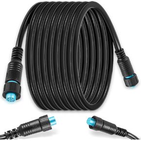 010-12528-01 Marine Network Cable with Small Connector Replaces for Garmin BlueNet Network Cable (20ft, Waterproof)