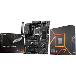 AMD Ryzen 5 7600X CPU Processor with MSI B650 Gaming Plus WiFi Gaming Motherboard(AM5, ATX, DDR5, PCIe 4.0, Wi-Fi 6E), Soly by Micro Center