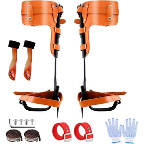 Tree Climbing Spikes Kit, Tree Climbing Gear, Upgrade Cowhide Tree Climbing Spikes Set, 7 in 1 Climbing Tools Kit for Climbing, Picking Fruit, Indoor and Outdoor Sports, Unique Gift