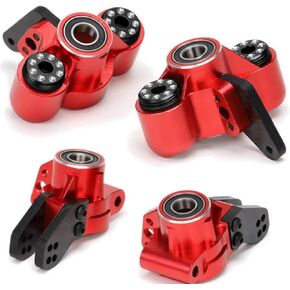Alloy AR330505 كتل التوجيه الأمامية AR330404 حاملة المحور الخلفي لـ RC ARRMA 6S 1/7 BIG ROCK FIRETEAM 1/8 KRATON Outcast 6S BLX Part (Red)