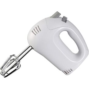 Brentwood Electric Hand Mixer, Lightweight 5-Speed, White