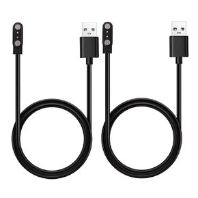 2-Pack Chargers Compatible with BIGGERFIVE BW02/BW01 Smart Watch Charger, Magnetic USB Charging Cable Cord(not for Vigor 2L)