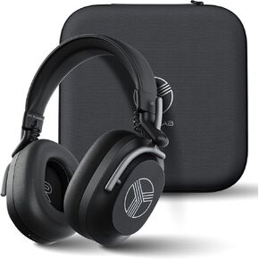 TREBLAB U5 - Hybrid Active Noise Cancelling Headphones Over-Ear Bluetooth 5.3, 55H Battery, Deep Bass, Multipoint, IPX4, Foldable, Mic for Calls, Wireless Headphones Foldable for Travel, Gym, Work