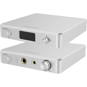 TOPPING D50 III HiFi DAC/Preamplifier and TOPPING A50 III Headphone Amplifier Comb (Silver)