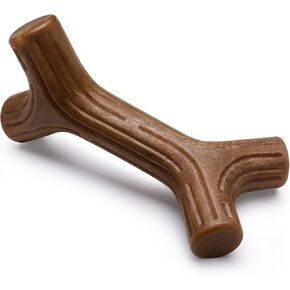 Benbone Bacon Stick Dage Dog Dog Toy للمضغ العدوانيين ، لحم الخنزير المقدد الحقيقي ، مصنوع في الولايات المتحدة الأمريكية ، المتوسطة