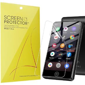 Compatible for AGXOV MP3 Player Screen Protector, [6 Pack] Full Coverage TPU Clear Film Compatible for AGXOV M302 4 Inches MP3 Player (6 Pack)