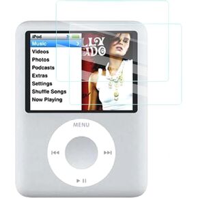 Screen Protector for iPod Nano 3rd Music Player, High-definition Scratch Resistant Film,HD Clear, Bubble Free with Easy Installation Kit, 2 Pack.