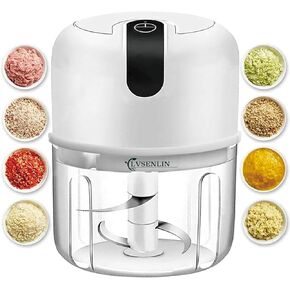450ML Electric Garlic Chopper, Mini Portable Veggie Chopper, Garlic Grinder Masher Onion Chopper, Blender to Vegetable, Wireless Food Processor for Ginger, Chili, Fruit, Meat, etc in Kuwait