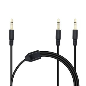 3.5mm Headphone Splitter 1 to 2-Ways 3.5mm (1/8") TRS 3-Pole Gold Plated Male to 2-Male Stereo Jack Splitter Audio Cable for Computer, Speakers, Mp3, Earphone(0.5M/1.6FT)